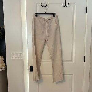 Joie Women's Cream Drawstring Chinos